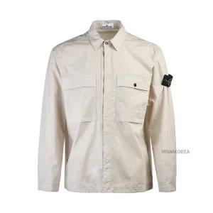 [롯데백화점]스톤아일랜드 SS25 남성 가슴포켓 스냅버튼 셔츠 K1S151200015 S0003 V0095