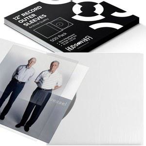 허드슨 하이파이 비닐 레코드 외부 슬리브 커버 - 500팩 프리미엄 크리스탈 클리어 LP 앨범을 스크래치,