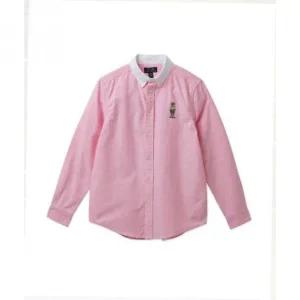 POLO 폴로랄프로렌 CHILDREN 남아 818세 폴로 베어 코튼 옥스포드 셔츠 핑크 CWPOWOVY6820367 1136583