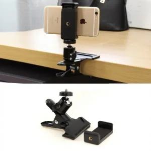 스마트폰 홀더 거치대 집게 볼헤드 책상 마운트 방송