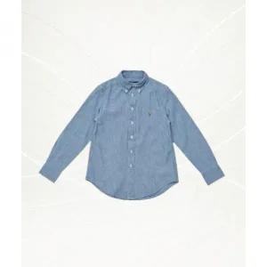 POLO 폴로랄프로렌 CHILDREN 30% 금남아 818세 코튼 샴브레이 셔츠 블루 CWPOWOVY6820059400 1135688