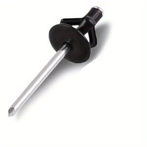 50PCS 블랙 페인트 알루미늄 대형 TRIFOLD 블라인드 전구 직경 블라인드 내부 플랜지 리벳 알루미늄 장식 자동차 16 리벳 리벳