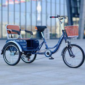 성인 삼륜자전거 바구니 배달 시골 부모님효도선물