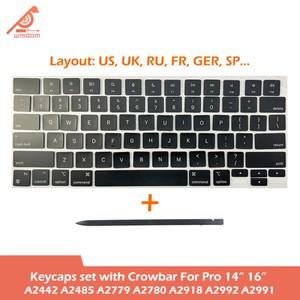 노트북 A2442 A2485 A2779 A2780 A2918 A2992 A2991 키캡 키 Macbook Pro M1 M2 M3 14 