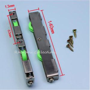 13X20MM 스테인레스 스틸 도어 묶음 합금 롤러 가정용 하드웨어 풀리 부품 슬라이딩 나일론 알루미늄 음소거