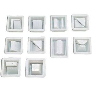 시멘트 블록 금형 거푸집 형틀 회색 1개 꾸미기 유럽 인테리어 단일 미장 나무 분할