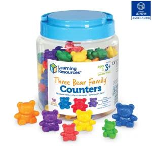 러닝리소스 곰세마리 수세기 모형 곰돌이 숫자 셈놀이 칩 패턴 분류 색인지 유아 (96p)