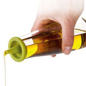 360 블루 키라임 그린 컵 식품용 실리콘 주입구 기름병 유리 소스병 500ml