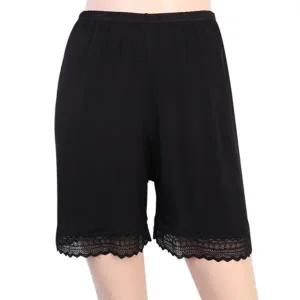 [VY] 여자 4부 넓은 인견 와이드팬츠 레이스 속바지_14548541_588847