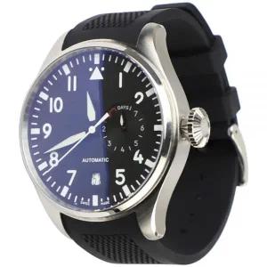 [미국수입정품] Sight Focus IWC 빅 파일럿, 크로노그래프, 파일럿 시계 46MM용 22mm 곡선형 엔드 고무 밴