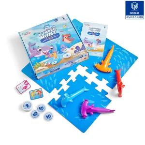 러닝리소스 망치상어 숫자사냥 수연산 보드게임 덧셈뺄셈 학습용 수학게임 소근육 두뇌발달