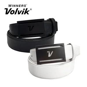 갤러리아 볼빅 V로고 매트 버클 남성용 소가죽 골프벨트