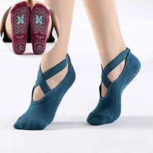 여성 요가양말 논슬립 토삭스 무용 필라테스양말 톡톡 덧신 2켤레 세트