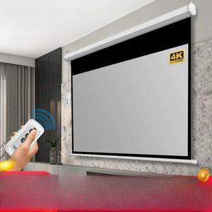 150인치 스크린 단초점 전동 벽걸이형 전동스크린 리프팅
