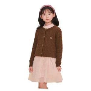 빈폴 BEANPOLE KIDS [Essential] 여아 울 케이블 카디건 브라운 (BI4X5AGE1D) BI4X5AGE1D 441745