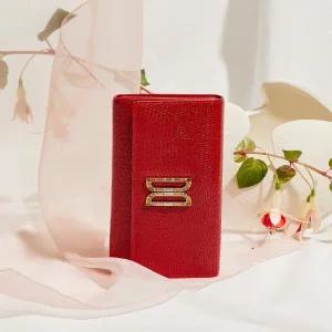 [닥스](센텀시티점)DCWA5F281R2[25FW][프리미엄] [ALEXA] 알렉사 레드 가죽 고급 크리스탈 장식 DD로고 ...