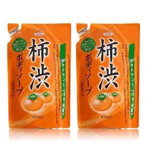 일본 단감 데오드란트 바디워시 홀애비냄새 노인체취 땀냄새 케어 냄새제거 리필용 400ml[1+1]