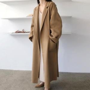 [SBC0OJV]오버핏 겨울코트 스트랩 모직 2컬러