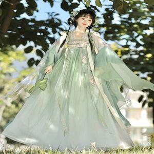 한푸 전통 고대 당나라 선녀복 호위 무협