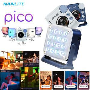 난라이트 피코 풀컬러 미니 포켓 휴대용 마그네틱 RGB LED 조명 스튜디오 야외 촬영 브이로그