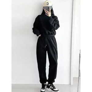 [하프클럽/]세미크롭 맨투맨 조거세트 트레이닝SET 간절기 데일리 꾸안꾸 귀