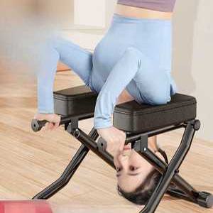 물구나무 거꾸로 요가 보조 피트니스 의자 자세