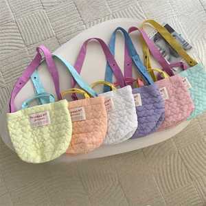 수제 여성 숄더백 나들이 가방 여자 캔디 컬러 버킷백