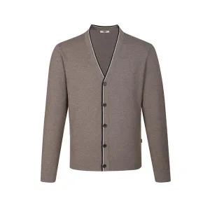 갤러리아 닥스셔츠 25FW 티핑 배색 포인트 가디건 DLA1SWCD101W1