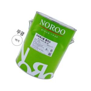 노루 슈퍼에나멜 플러스 백색 무광 4L 철재페인트 유성도료