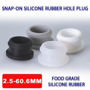 1-10pcs 스냅 온 실리콘 고무 캡 2.5-60mm T 형 구멍 플러그 커버 블랭킹 엔드 튜브 삽입 마개 씰 스토퍼