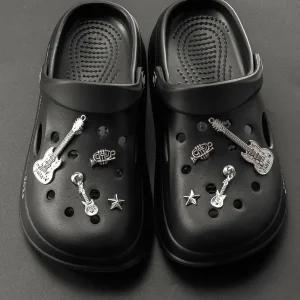 지비츠 신발 액세서리 블랙 메탈 꾸미기 남자 간지 파츠 세트 슈즈