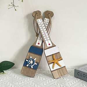 벽걸이 지중해 온도계 보트 빈티지 카페 펍 수은주