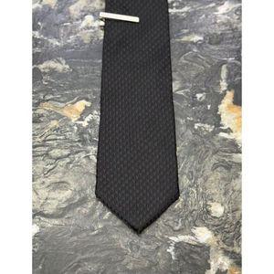 [갤러리아] 킨록 조직 솔리드 타이 + 타이핀 블랙 (TKN01)