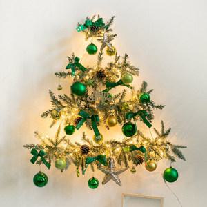크리스마스 벽트리 LED 호호그린 90cm (DIY) 벽걸이 풀세트 소품 데코 촬영 파티