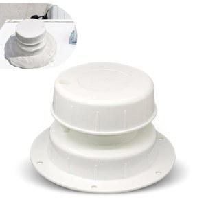 노모칼레 1 PC 자동차 두꺼운 나일론 배기 하수관 상단 커버 지붕 환기 분리형 방진 대부분의 RV 캠핑카 요트 트레일러를 위한 개조 교체 액세서리 흰색