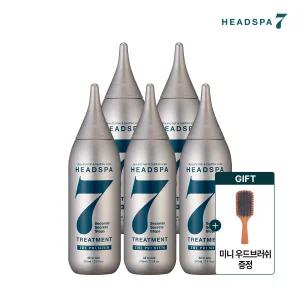[매니아구성] 헤드스파7 더프리미엄 트리트먼트 210ml 5개 + 우드브러쉬 증정
