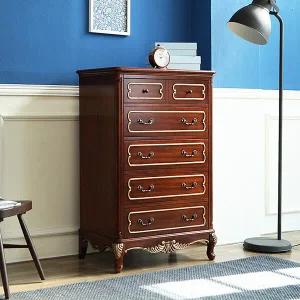 로젠 엔틱 원목 5단 서랍장_CP