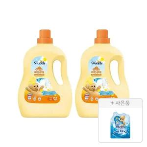 스너글 섬유유연제 실내건조 허거블 선샤인 4L, 2개+증정(블루스파클 플러스 100ml, 1개)