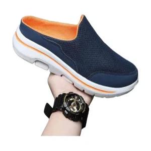 남성 뮬운동화 앞막힌 슬리퍼 블로퍼 여름 통기성 빅사이즈 메쉬 뮬 운동화