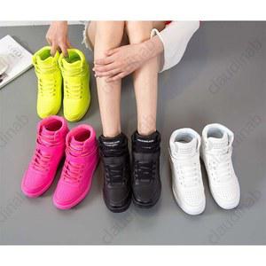 에어로빅슈즈 하이탑 스포츠 방송 라인댄스화 가죽