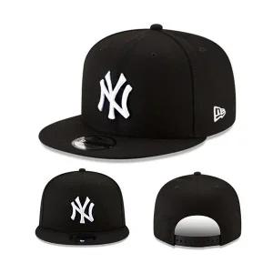 [관부가세포함] 뉴에라 뉴욕 양키스 스냅백 모자 MLB 공식 베이직 블랙 화이트 로고 캡