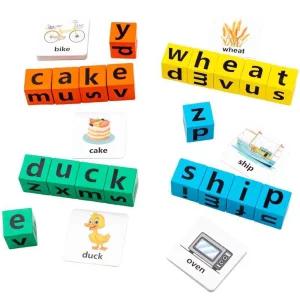 영단어 스펠링 맞추기 퍼즐 블록 영어 알파벳 보드게임 카드 대전