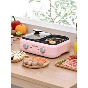 전기멀티쿠커 미니그릴 냄비 가정용 찜기 만능 사각형 전골팬 쿠커