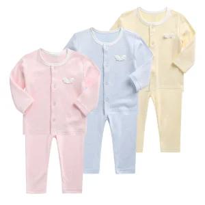 [그린베베] 영유아 봄가을용_엔젤 이중지 양면내의/아기옷/아기내복/실내복/남아/여아/상하세트/배앓아방지/KC인증/국내원단