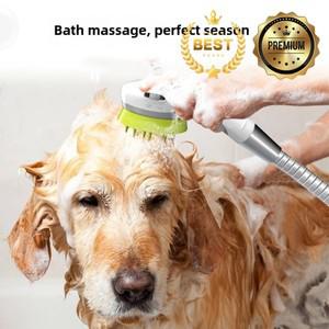 개목욕 아티팩트 반려동물 깍지 샤워헤드 마사지 브러시 장갑 테디 골드 헤어 용품 액세서리