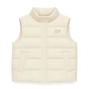 키즈 에센셜 웜라이트 경량 아동 주니어 패딩조끼 아이보리 베이지 NK9HEB401U-39
