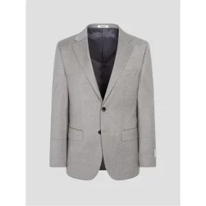 REDA 브러쉬드 울 솔리드 레귤러 핏 수트 재킷 - 베이지 (RX5801P06A)