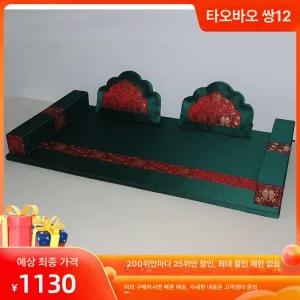 보료이불 세트 예단 시트 전통 비단 복고 폐백