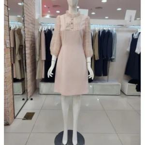 [JJ JIGOTT][JJ지고트]스팽글 장식 메시 배색 원피스 GN8A0OP30_DG