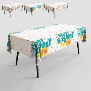 소품 용품 오염 방지 장식 커버 식탁보 2개입 생일 예쁜 테이블보1+1 일회용 파티